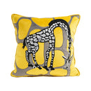GobekUsa Leather Patch Embroidery Cushion Cover: Modern Luxury Pillow Case for Sofa