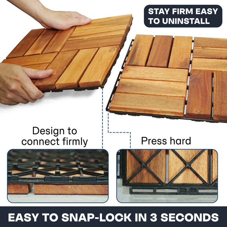 Solid Wood Deck Tiles Set 10, photo 4 of 18