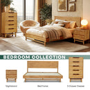 Elara Solid Wood Dresser with 5 Drawers
