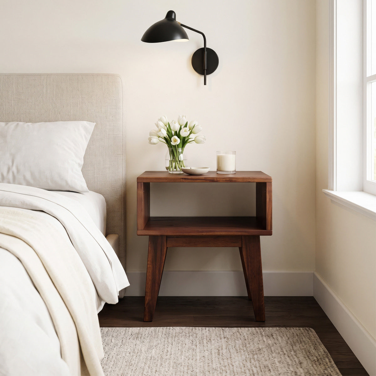 Serena Solid Wood Nightstand, photo 3 of 40