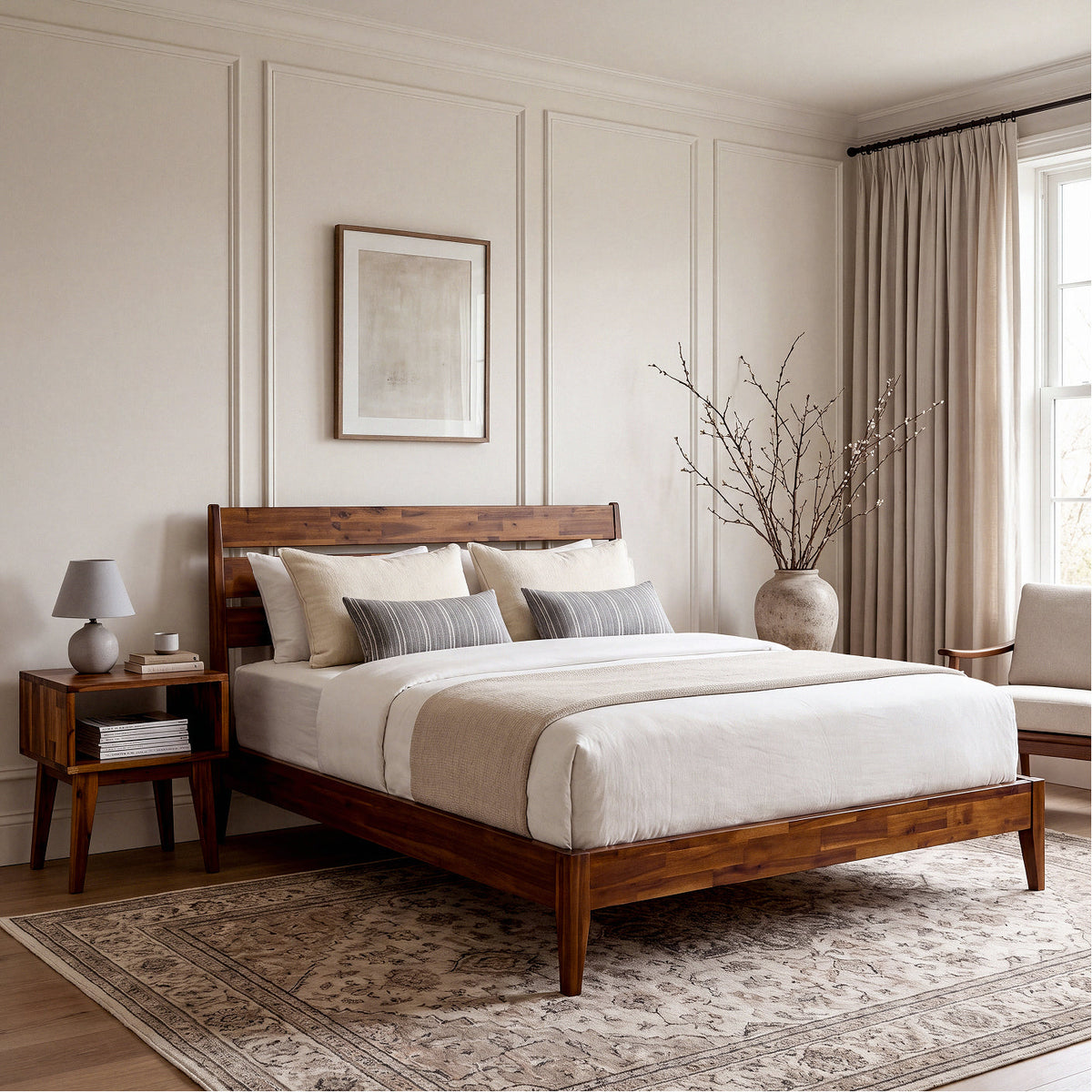 Serena Solid Wood Nightstand, photo 10 of 40