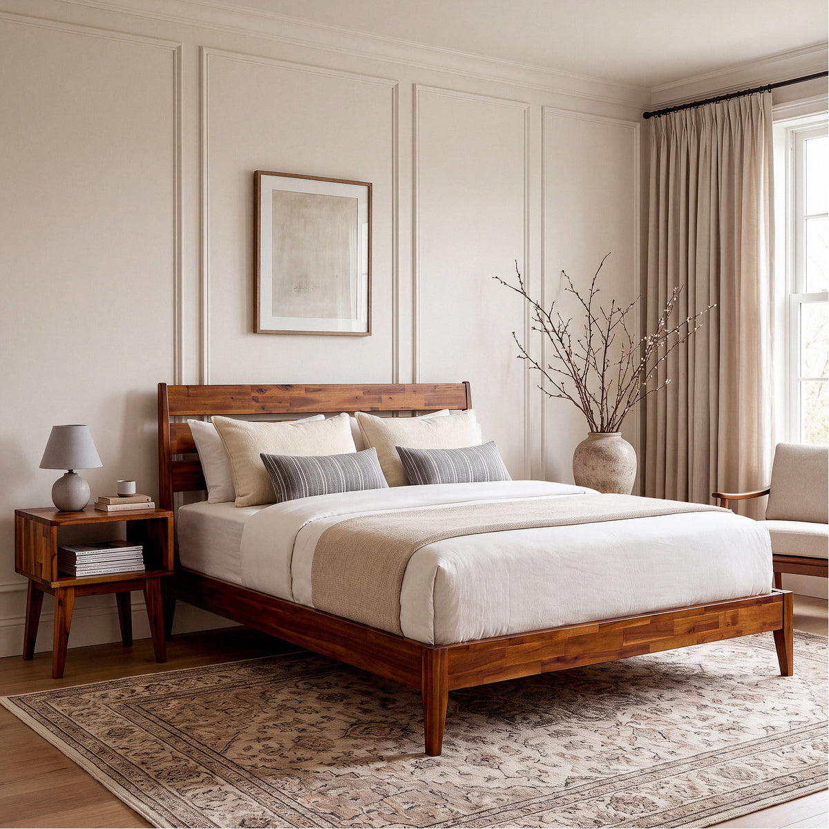 Serena Solid Wood Nightstand, photo 20 of 40