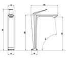 GobekUsa Brushed Gold Basin Faucet - Hot/Cold Sink Tap - Deck Mount Mixer