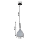 GobekUsa Industrial Gray Pendant Light with LED for Living Room, Foyer - Modern Luminaire