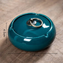 GobekUsa Glazed Porcelain Ashtray: Stylish Desk Decoration & Gift for Boyfriend