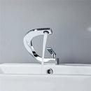GobekUsa Gold & White Bathroom Basin Faucet Deck Mounted Sink Tap, Brass with Rose Gold Accent