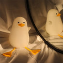 GobekUsa Duck Cartoon Silicone Night Lamp - USB Rechargeable, Touch Sensor, Timer