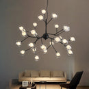 GobekUsa LED Firefly Sputnik Chandelier: Stylish Tree Branch Ceiling Lamp