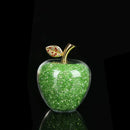 GobekUsa Glaze Crystal Apple Paperweight Figurine Collection for Home Office Decor