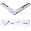 GobekUsa 100cm Black White Track for Track Lights Aluminum Rail Part