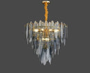 GobekUsa LED Glass Metal Leaf Chandelier: Luxury Postmodern Lighting for Home Decor, Bedroom, Living Room