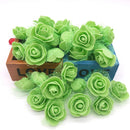 GobekUsa Handmade Foam Rose Flower Heads | 100Pcs Wedding Craft Decoration