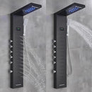 GobekUsa LED Rainfall Shower Panel Set with Temperature Screen and Hand Sprayer
