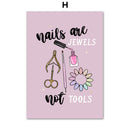 GobekUsa Beauty Salon Wall Art Set