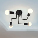 GobekUsa Black Iron Ceiling Light for Living Room, Bedroom, Dining Room, and Kitchen