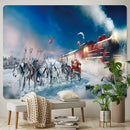 GobekUsa Christmas God Deer Tapestry: Hippie Psychedelic Bohemian Wall Hanging