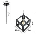 GobekUsa Industrial LED Pendant Ceiling Light for Home Living Room Kitchen Decor