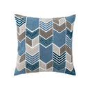 GobekUsa Blue Floral Geometric Embroidery Cushion Cover 45x45cm for a Cozy Home