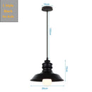 GobekUsa Black Industrial Pendant Light for Kitchen Island Bar Farmhouse Decor