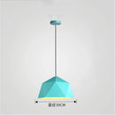 GobekUsa Iron Diamond Pendant Lights Modern Geometry Pendent Lighting for Living Room & Cafe