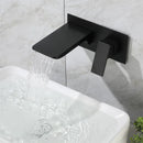 GobekUsa Blanoir Solid Brass In-Wall Black and Brushed Gold Basin Faucet Mixer Tap