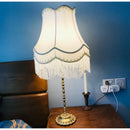 GobekUsa Fringed Cloth Lampshade European Modern Style Luxury Handmade Bedroom Lobby