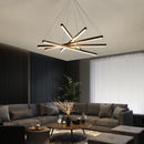 GobekUsa LED Stair Chandelier: Modern, Simple, Villa Hall, Hotel Decor, Indoor Lighting