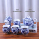 GobekUsa Ceramic Kung Fu Teapot with Dragon Design 350ml - Handmade Porcelain Tea Pot