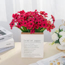 GobekUsa Artificial Cherry Blossom Wall Flowers - Home Garden Wedding Decor
