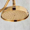 GobekUsa 8" Antique Brass Rainfall Shower Faucet Head for Refreshing Showers