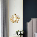 GobekUsa Japanese Flower Glass Pendant Lights Modern LED Hanging Lamp