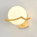 GobekUsa Iron Wall Lamp with Glass Ball, Elegant Sconce Light for Home Stairs and Reading