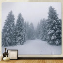 GobekUsa Christmas Snow Forest Tapestry: Bohemian Bedroom Wall Decoration