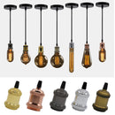 GobekUsa Industrial Pendant Light Lamp E27 90-265V Edison Bulb Holder Loft Home Decor