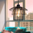 GobekUsa Black Iron Cage Pendant Light for Kitchen Living Room Shop