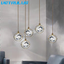 GobekUsa Crystal LED Ceiling Lamp Chandelier Iron Art Bar Home Decor.