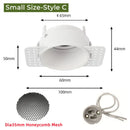 GobekUsa Adjustable Recessed LED Ceiling Downlight for GU10/MR16/MR11 Bulbs
