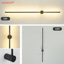 GobekUsa Black Gold Aluminum LED Wall Sconce, Modern Home Decor for Living Room, Bedroom