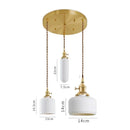 GobekUsa Ceramic LED Pendant Lights | Copper Modern Hanglamp for Home Indoor Lighting