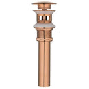 GobekUsa Brushed Gold Pop-up Drain Assembly Kit for Bathroom Sink Vessel Vanity