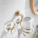 GobekUsa Hair Care Organizer Wall Shelf - Gold Hair Dryer & Straightener Holder Rack