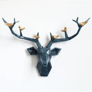 GobekUsa Deer Head Wall Decor Sculpture | Modern Abstract Animal Statue for Home Decor