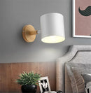 GobekUsa LED Wood Wall Sconce Modern E27 Base Fixture for Aisle Lighting
