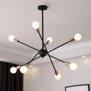 GobekUsa LED Ceiling Chandelier: Modern & Industrial Sputnik Style for Living Room & Bedroom