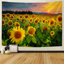 GobekUsa Datura Hippie Bohemian Tapestry: Plant Home Decor Wall Hanging Yoga Mat Blanket