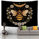 GobekUsa Bee Daisy Wall Hanging: Bohemian Hippie Witchcraft Plant Dorm Decor