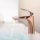 GobekUsa Gold Basin Faucet with Single Handle Hot & Cold Water Mixer Deck Mount