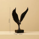 GobekUsa Angel Wings Sculpture: Nordic Modern Abstract Resin Home Decor Artware
