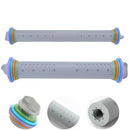 GobekUsa Adjustable Silicone Rolling Pin for Fondant Cake Pastry Decor - Bakeware Tool