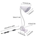 GobekUsa 5W USB Night Light LED Clip Lamp, Dimmable, 3 Color Modes, 10 Brightness Settings